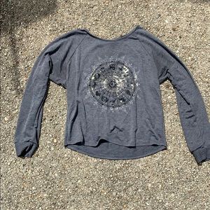L.A. Hearts Zodiac Long Sleeve Grey Shirt